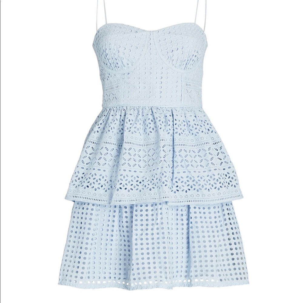 Self Portrait Broderie Anglaise Mini Dress - Picture 4 of 5